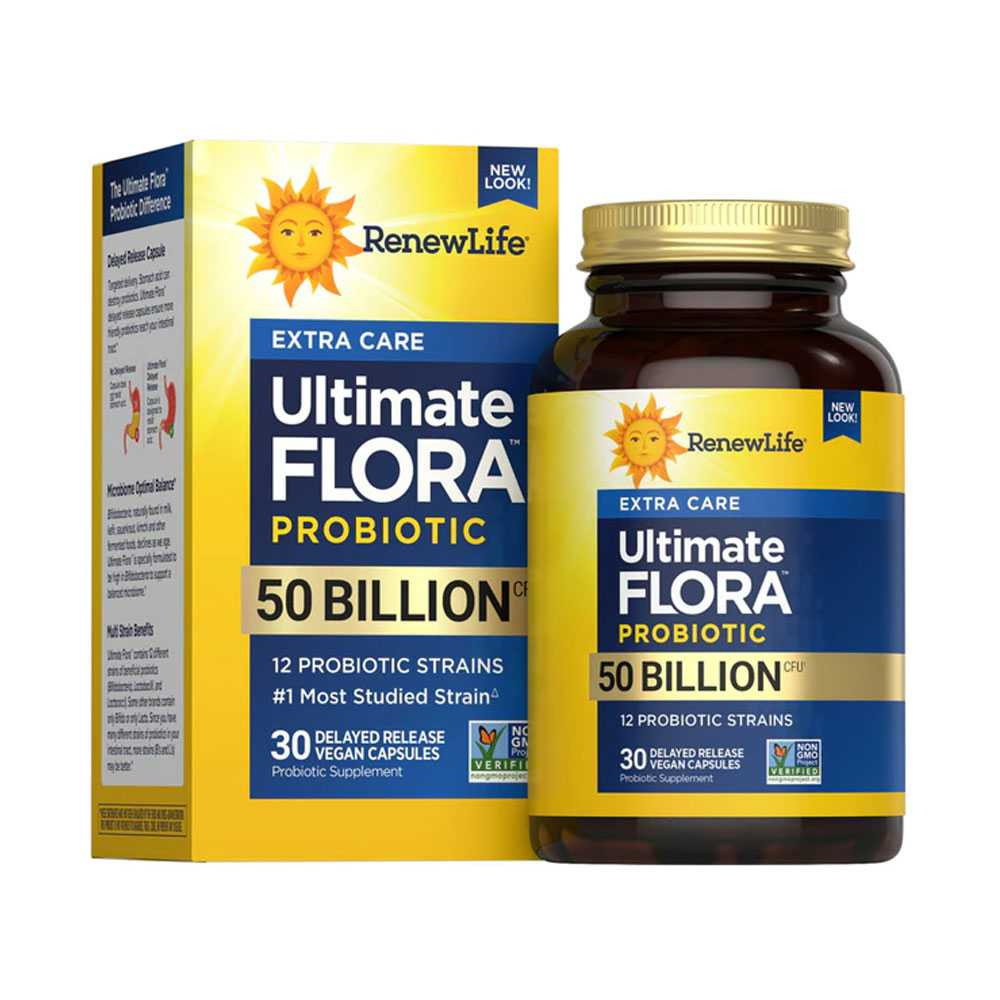 Renew Life Ultimate Flora Extra Care 50 Billion - 30 Capsules
