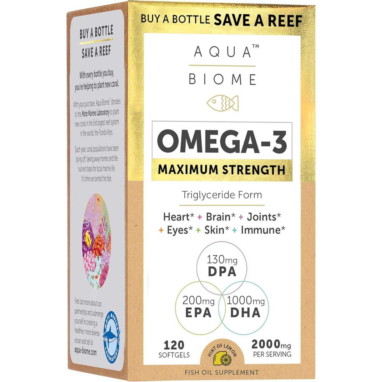 UPC 670480100134 product image for Enzymedica Aqua Biome Fish Oil Maximum Strength - 120 Softgels | upcitemdb.com