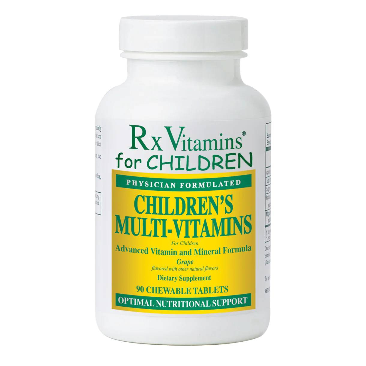 Rx Vitamins Childrens Chewable Multi-Vitamins (Grape Flavor) - 90 Chewables