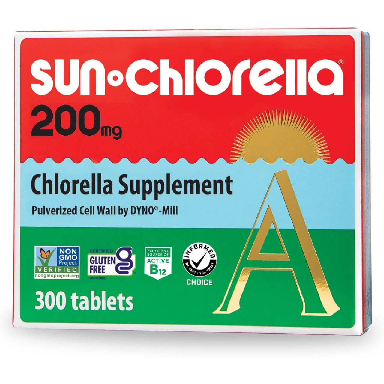 Sun Chlorella 200mg - 300 Tablets
