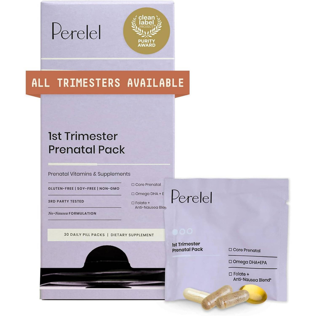 Perelel 1st Trimester Prenatal Pack - 30 Packets