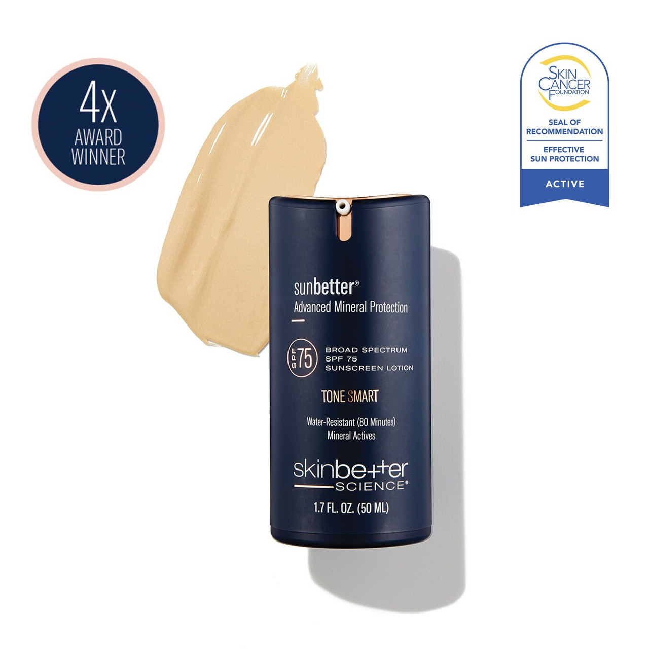 Skinbetter Science sunbetter TONE SMART SPF 75 Sunscreen Lotion - 50ml 75$
