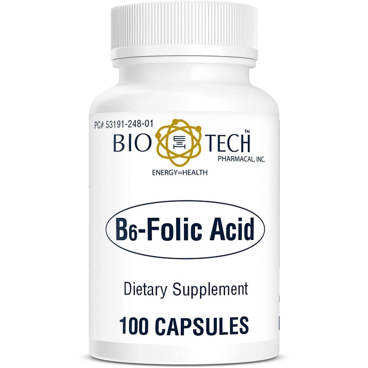 Bio-Tech Pharmacal B-6 Folic Acid - 100 Capsules