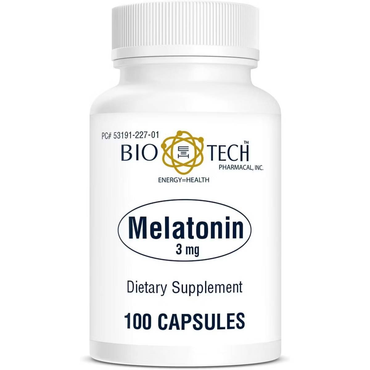Bio-Tech Pharmacal Melatonin 3 mg - 100 Capsules