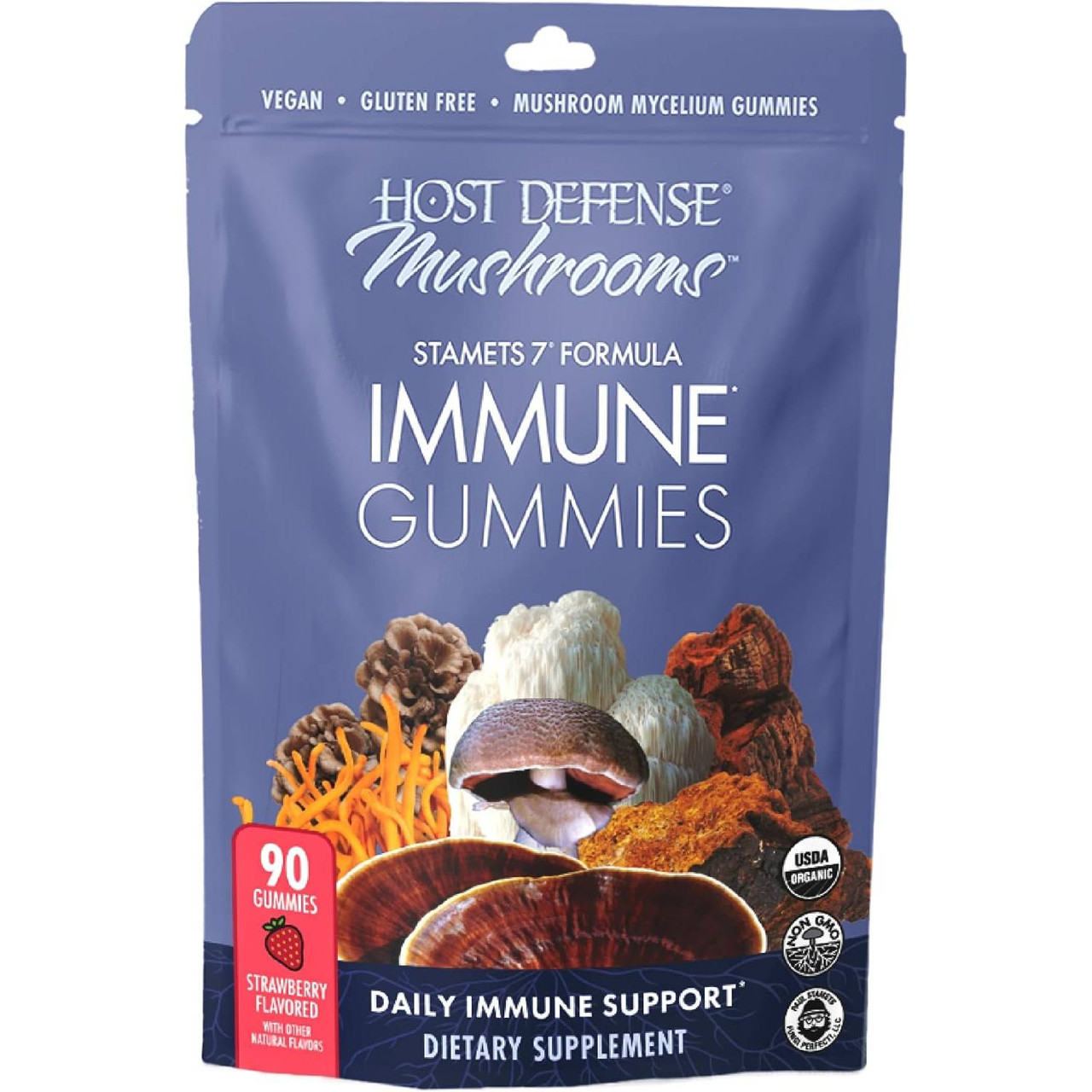 Host Defense Stamets 7 Immune Gummies - 90 ct