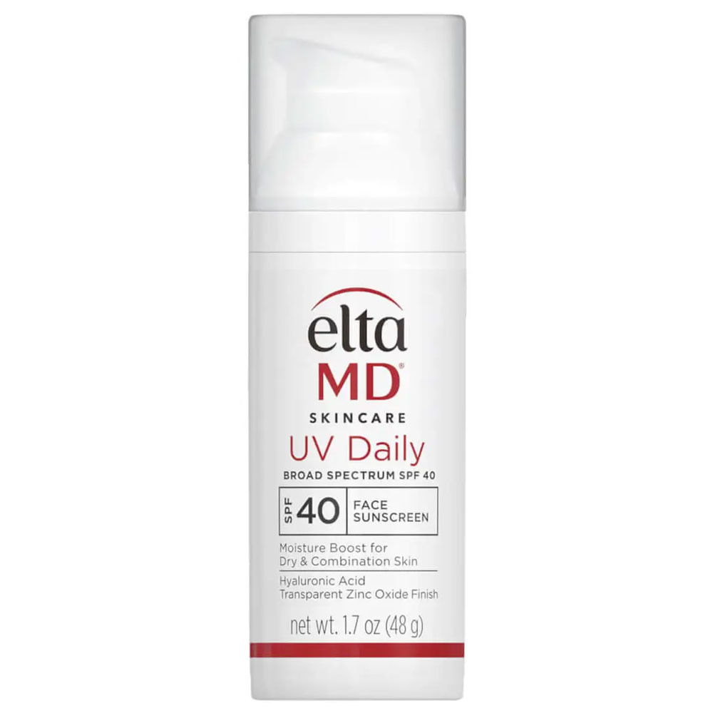 EltaMD UV Daily Broad-Spectrum SPF 40 untinted moisturizing face sunscreen pump bottle