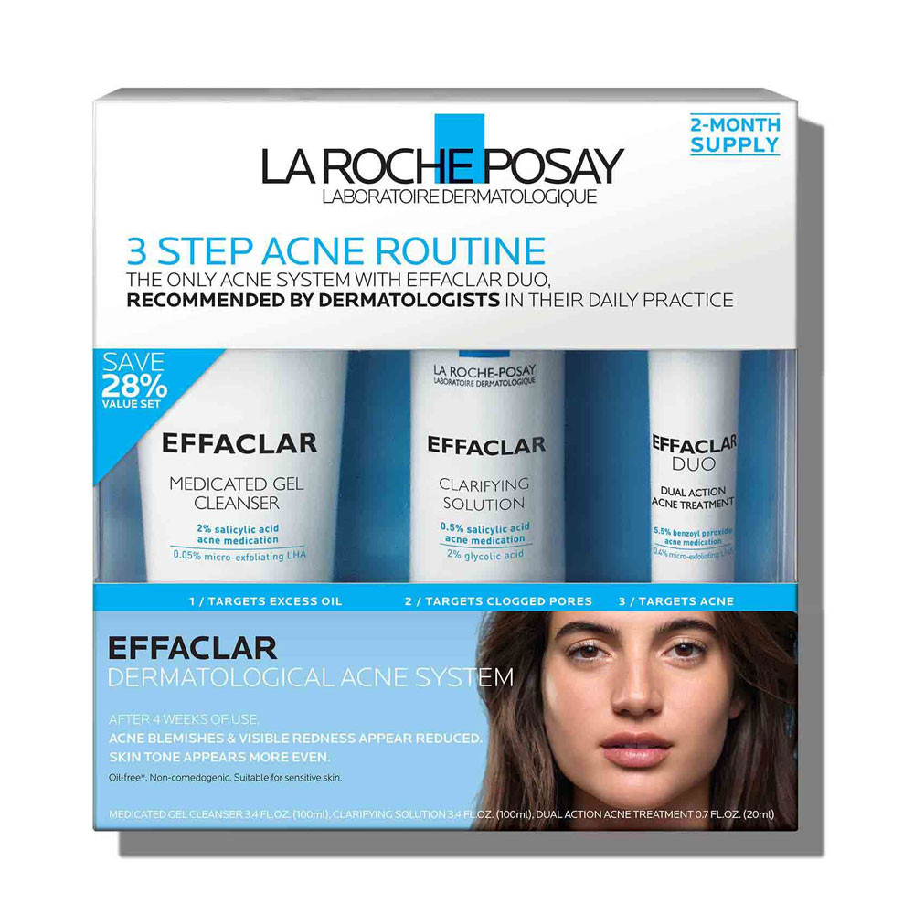 Image of La Roche Posay Effaclar 3 Step Acne Treatment System