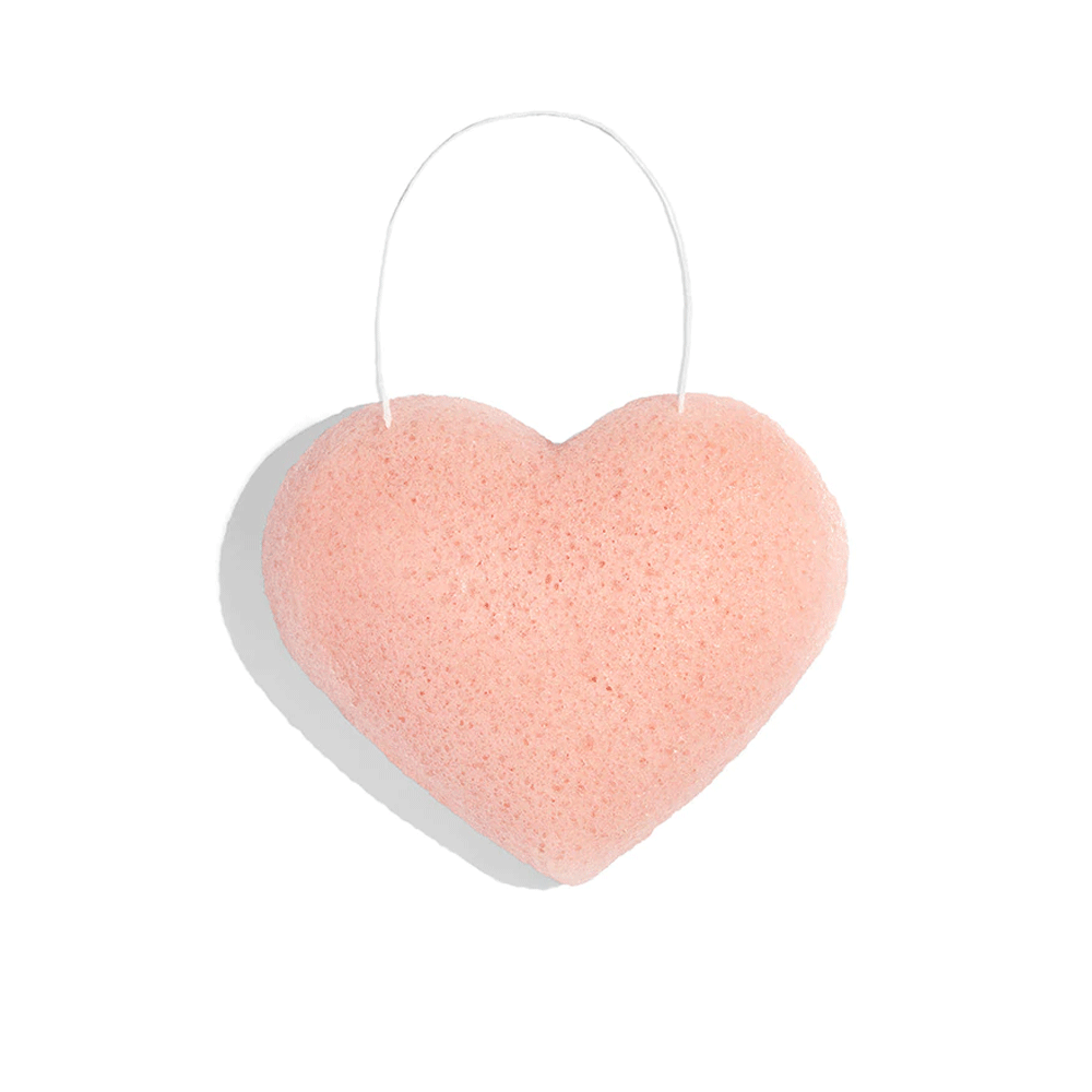 One Love Organics The Cleansing Sponge - Pink Clay Heart