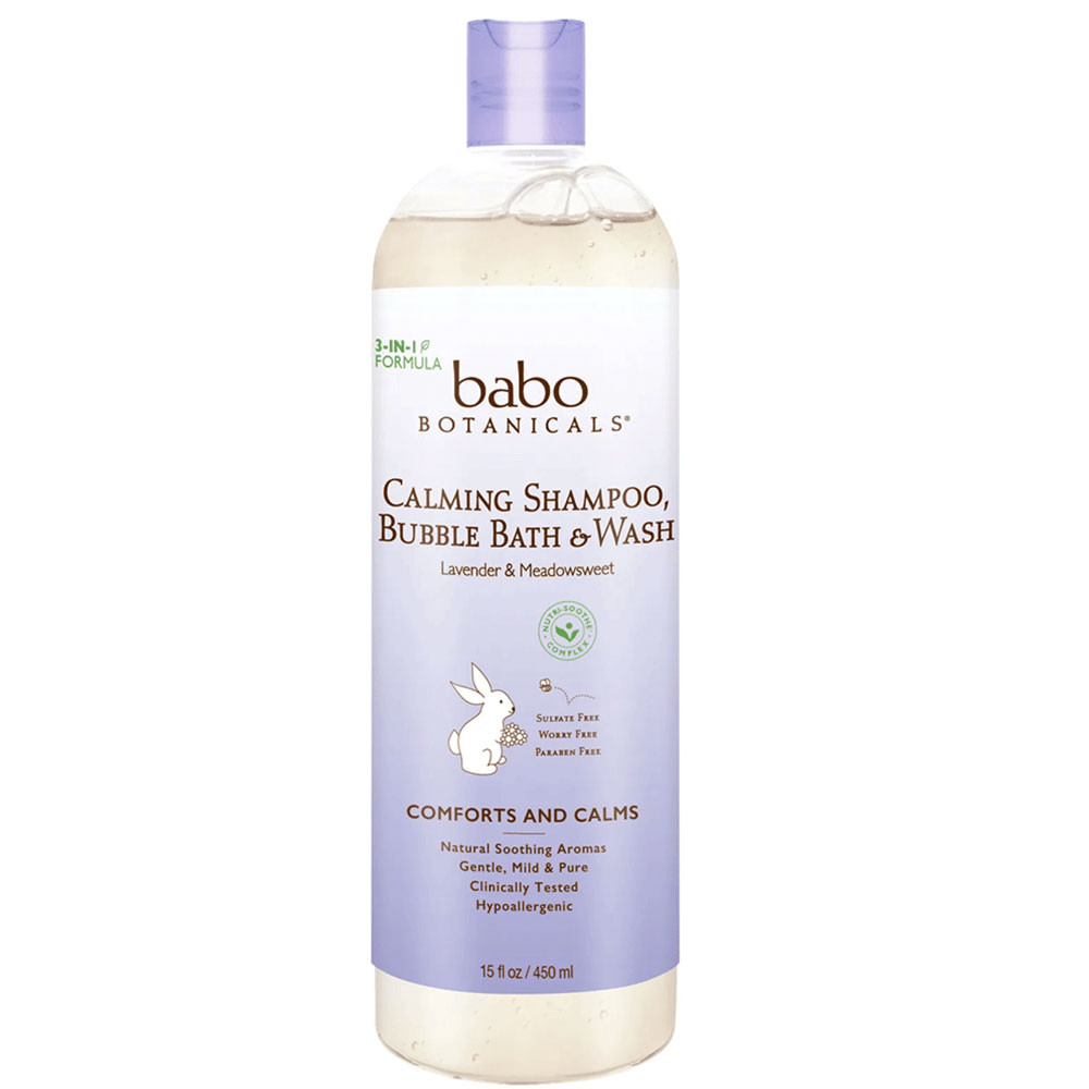 Babo Botanicals Calming Shampoo Bubble Bath & Wash - Lavender & Meadowsweet