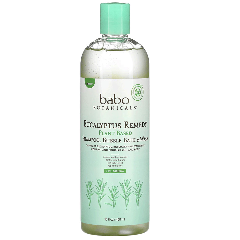 Babo Botanicals Eucalyptus Remedy Shampoo Bubble Bath & Wash