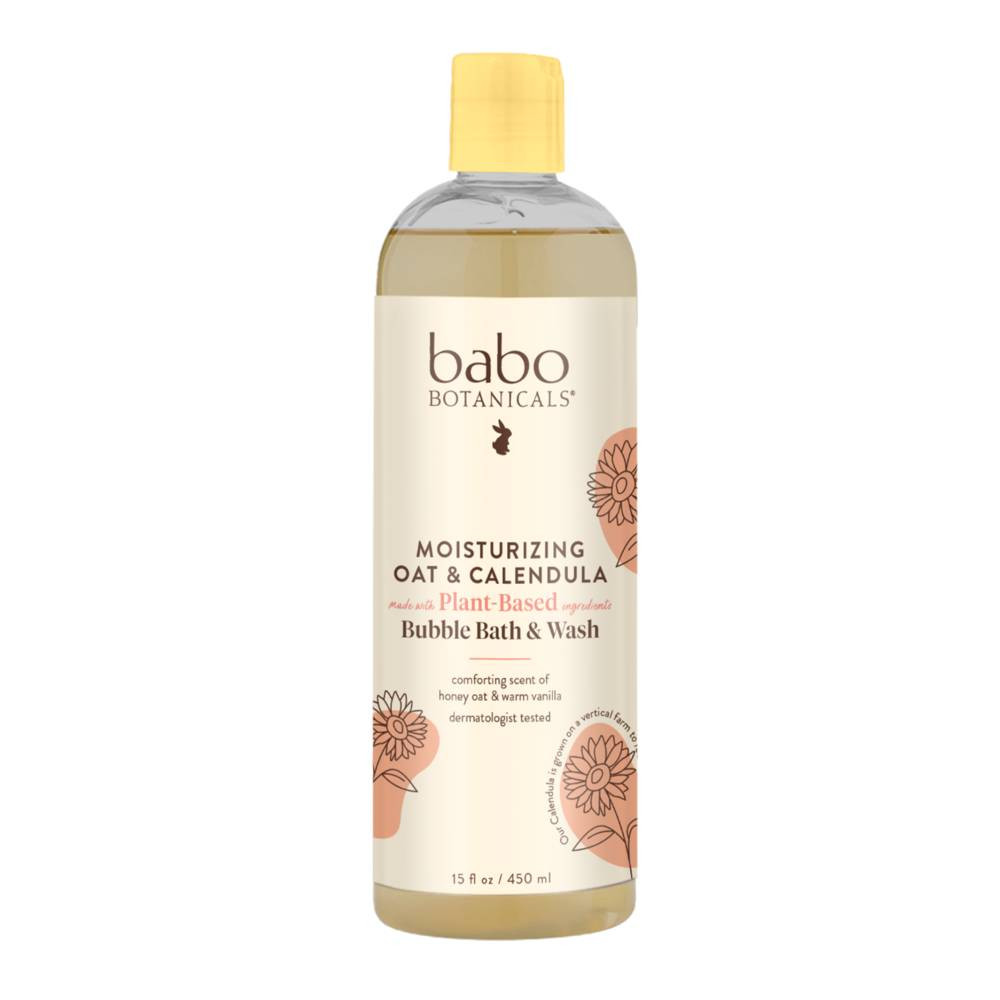 Babo Botanicals Moisturizing Bubble Bath Wash - Oatmilk Calendula 20$
