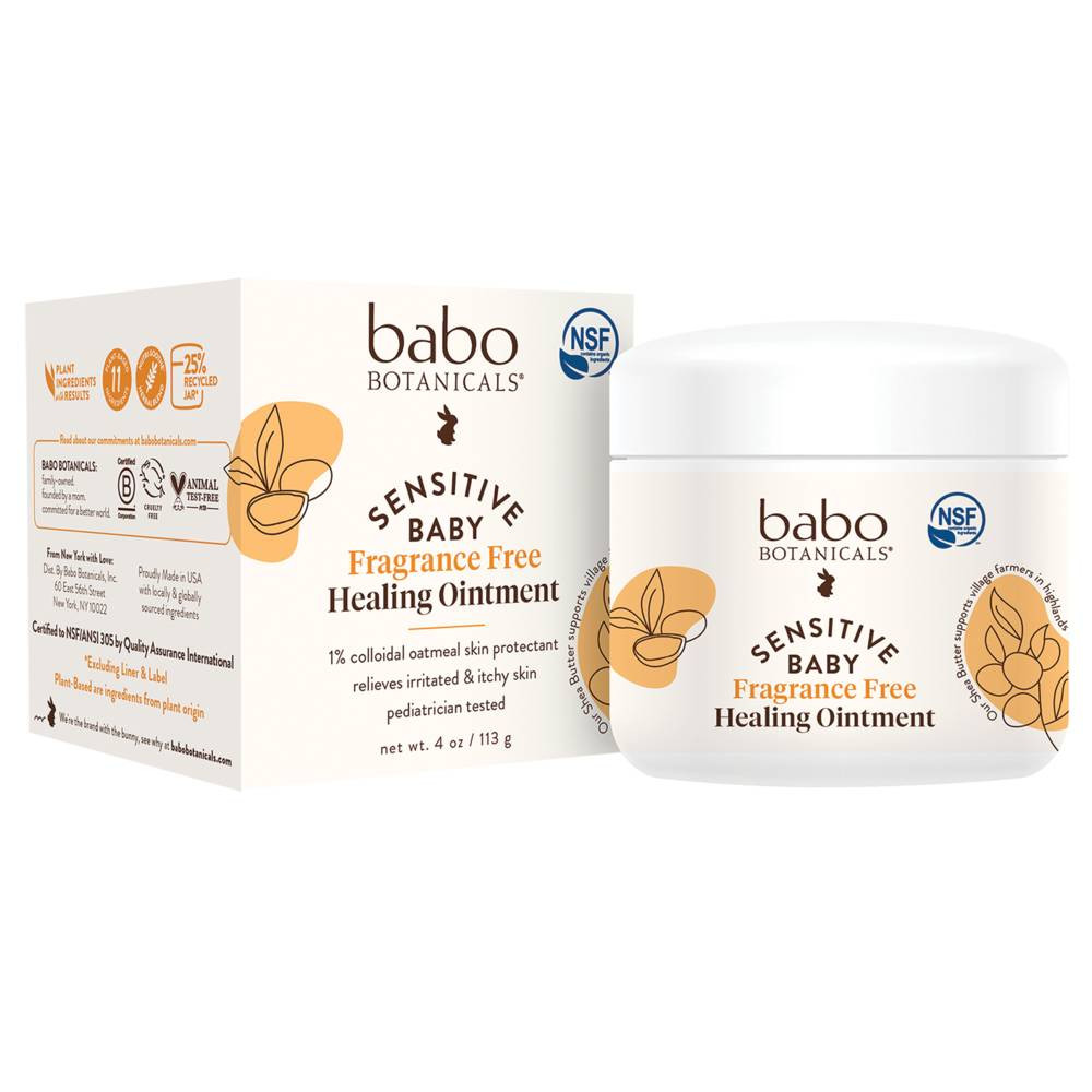 Babo Botanicals Sensitive Baby All Natural Healing Ointment - Fragrance Free 22$