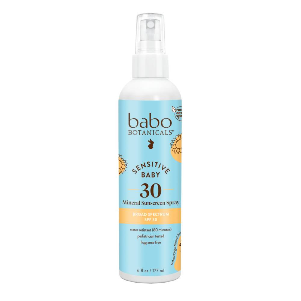 Babo Botanicals Baby Skin Mineral Sunscreen SPF 30 Pump Spray - Fragrance Free 22$