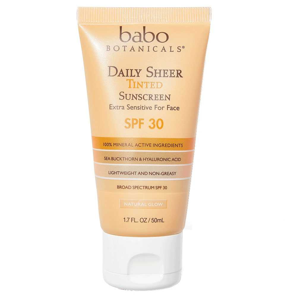 Babo Botanicals Daily Sheer Tinted Face Mineral Sunscreen SPF 30