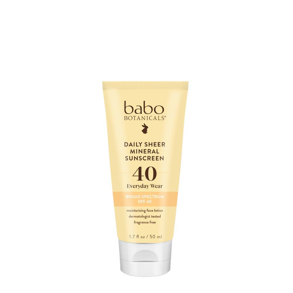 Babo Botanicals Daily Sheer Face Mineral Sunscreen SPF 40 24$