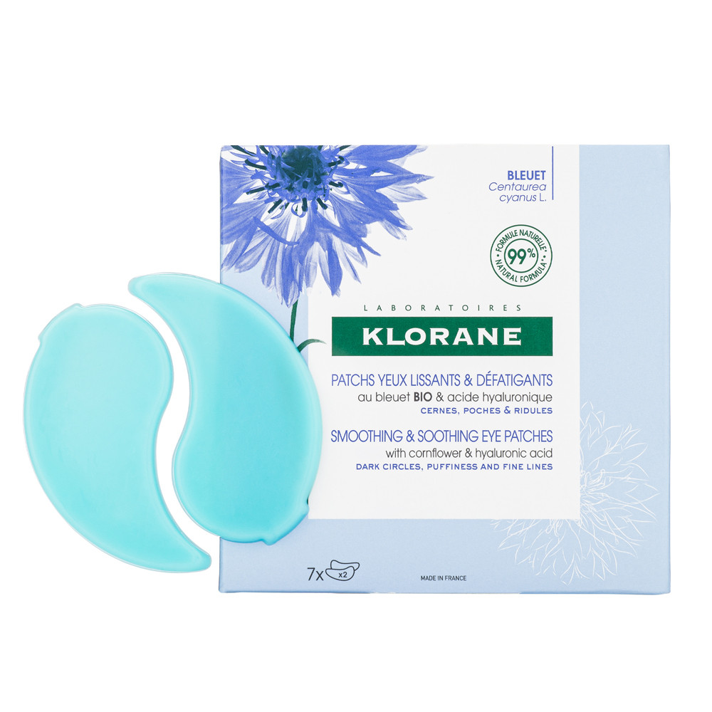 Klorane Smoothing & Soothing Eye Patches With Cornflower