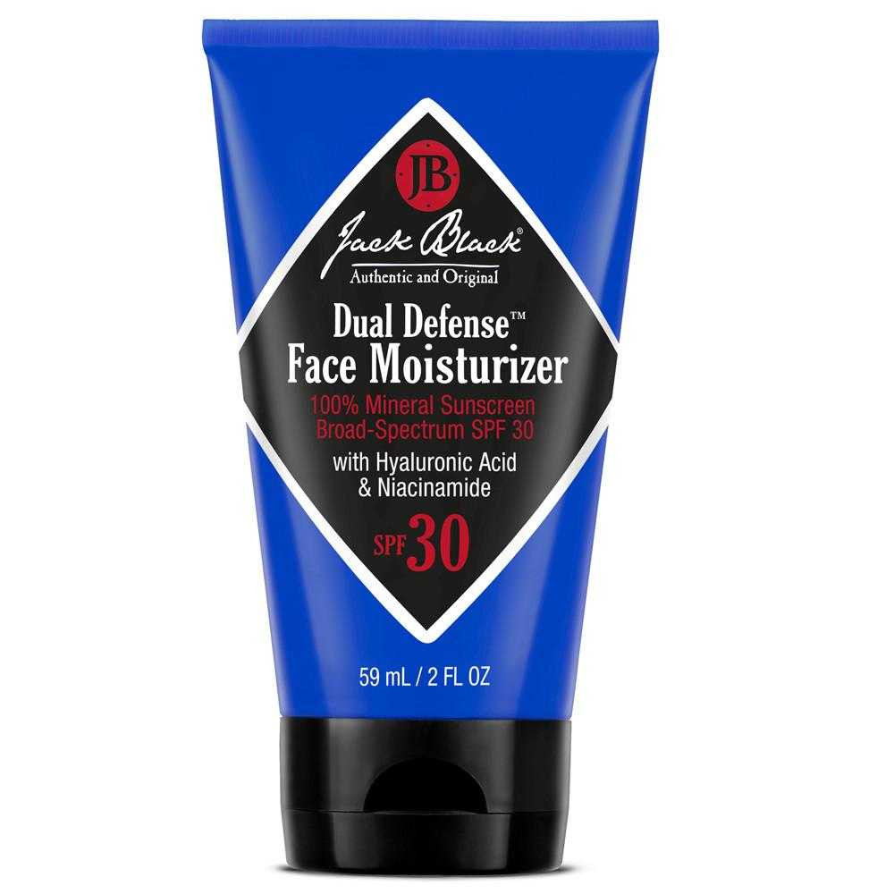 Jack Black Dual Defense Face Moisturizer 100% Mineral Sunscreen SPF 30