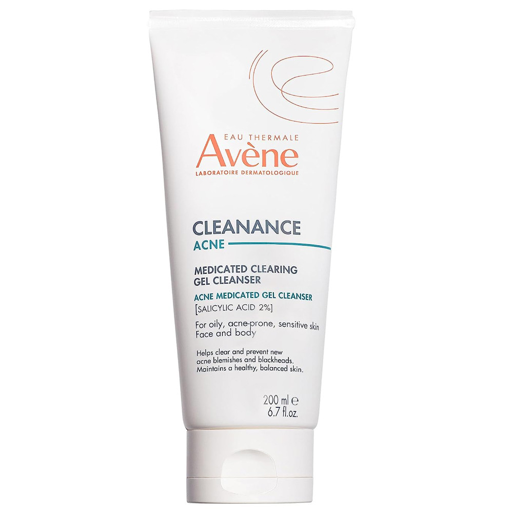 Avene Cleanance Acne Medicated Clearing Gel Cleanser In White