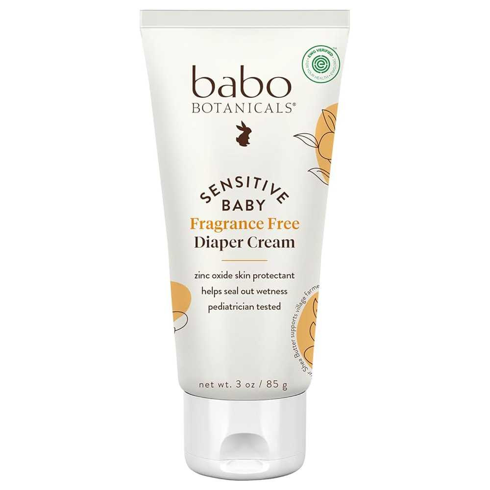 Babo Botanicals Sensitive Baby Fragrance Free Zinc Diaper Cream