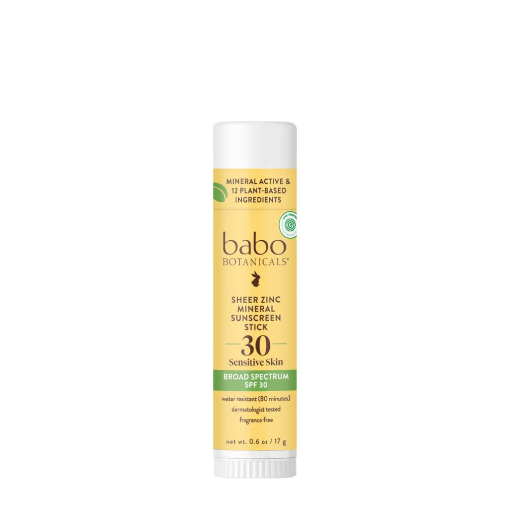 Babo Botanicals SPF 30 Clear Zinc Fragrance Free Sport Stick 14$