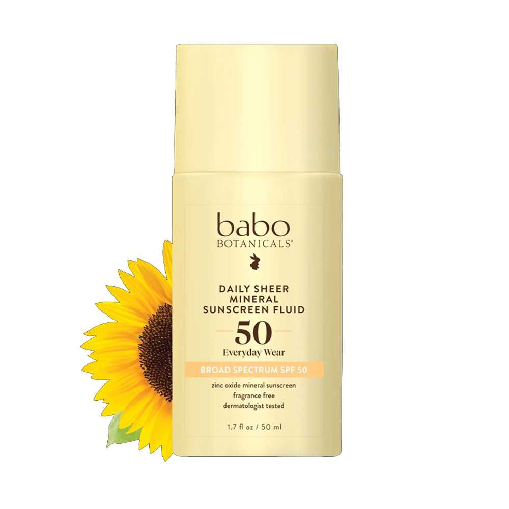 Babo Botanicals SPF 50 Daily Sheer Fluid Mineral Sunscreen