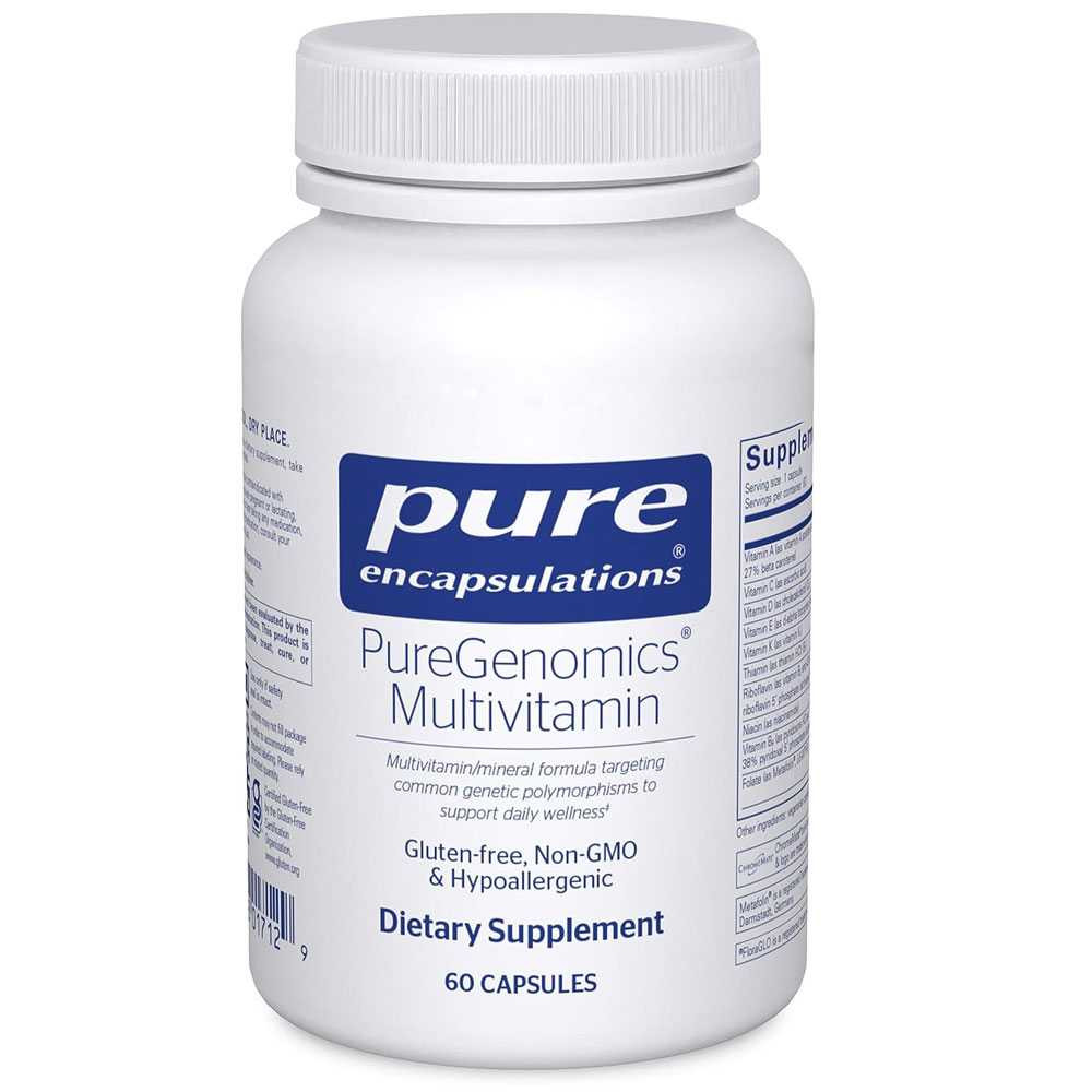 Pure Encapsulations PureGenomics Multivitamin - 60 Capsules 47$