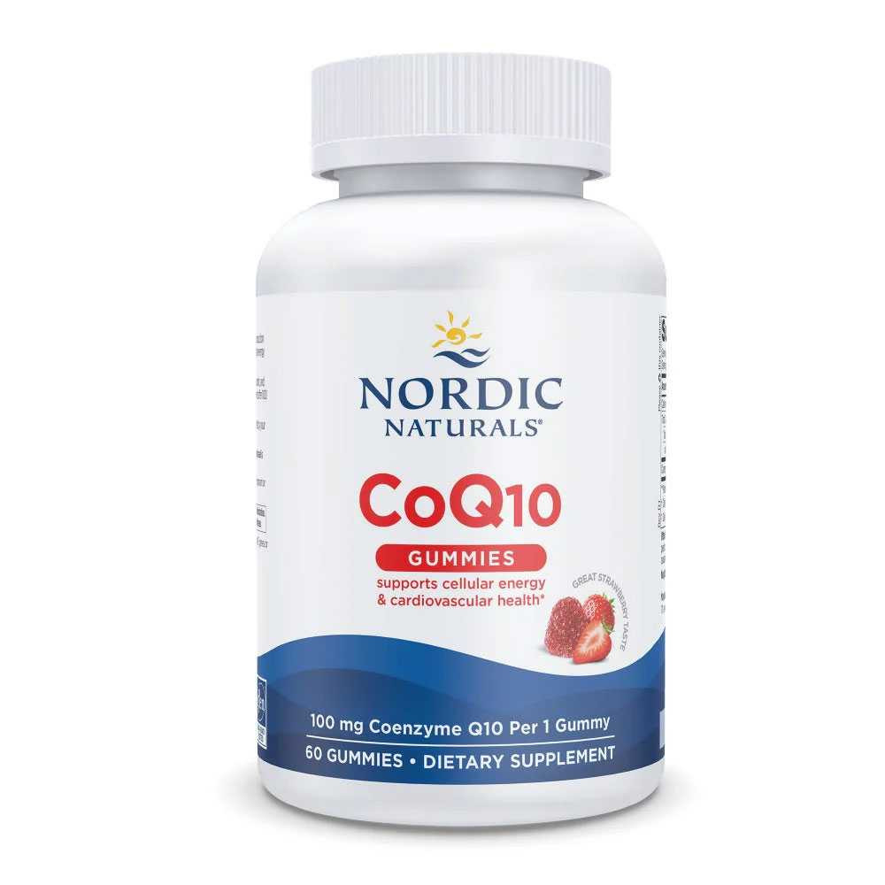 Nordic Naturals CoQ10 Gummies Strawberry Flavor - 60 Gummies 23$