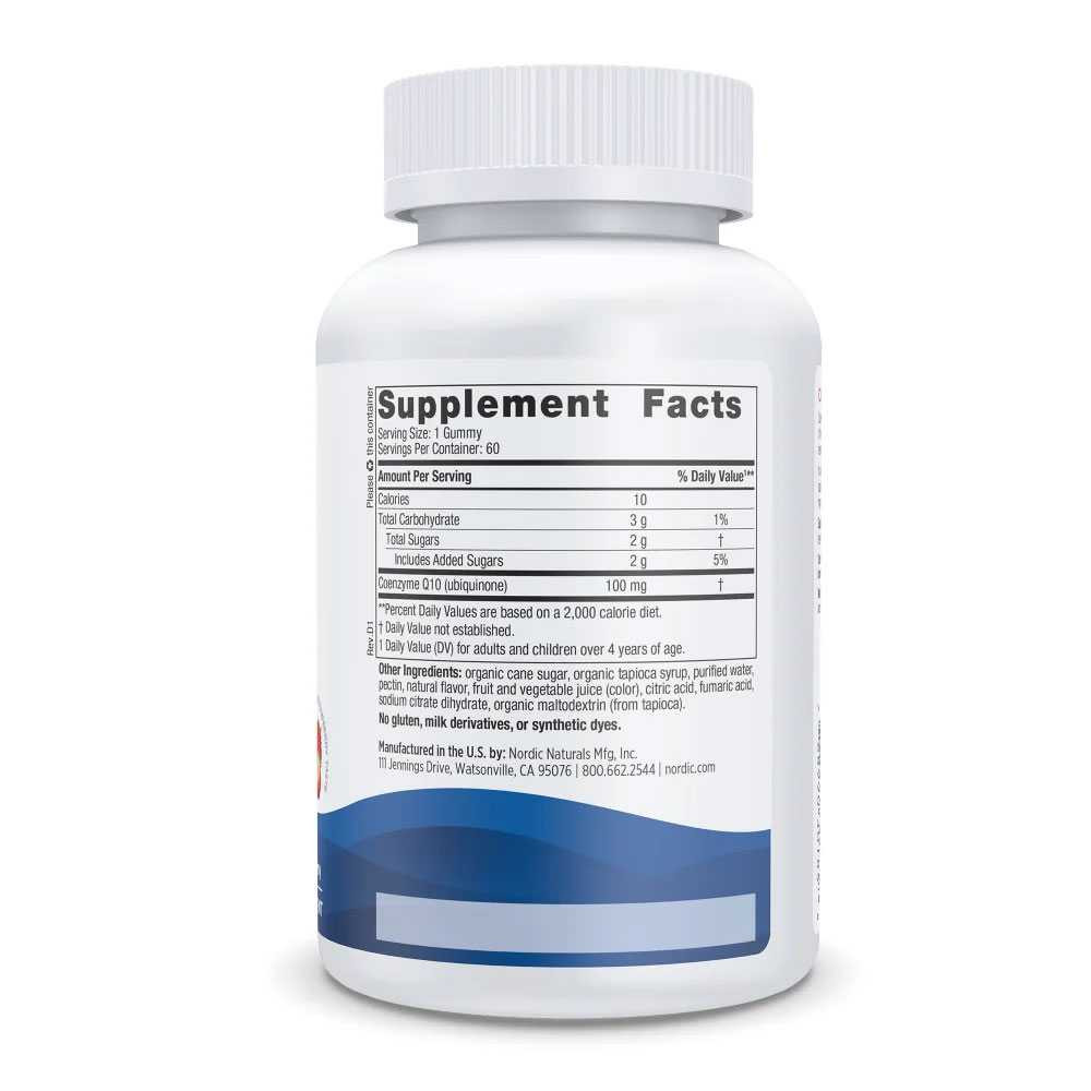 Nordic Naturals CoQ10 Gummies Strawberry Flavor - Gummies