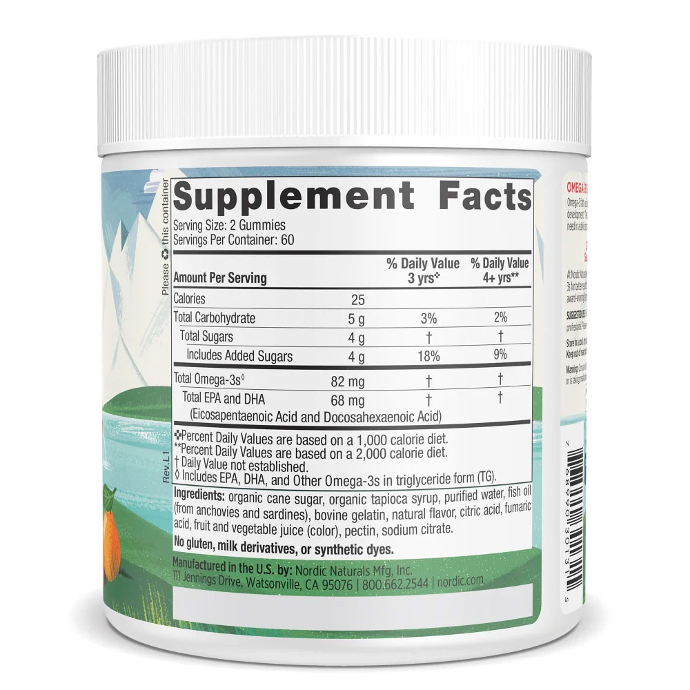 Nordic Naturals Nordic Omega-3 Gummies Tangerine Flavor - Gummies