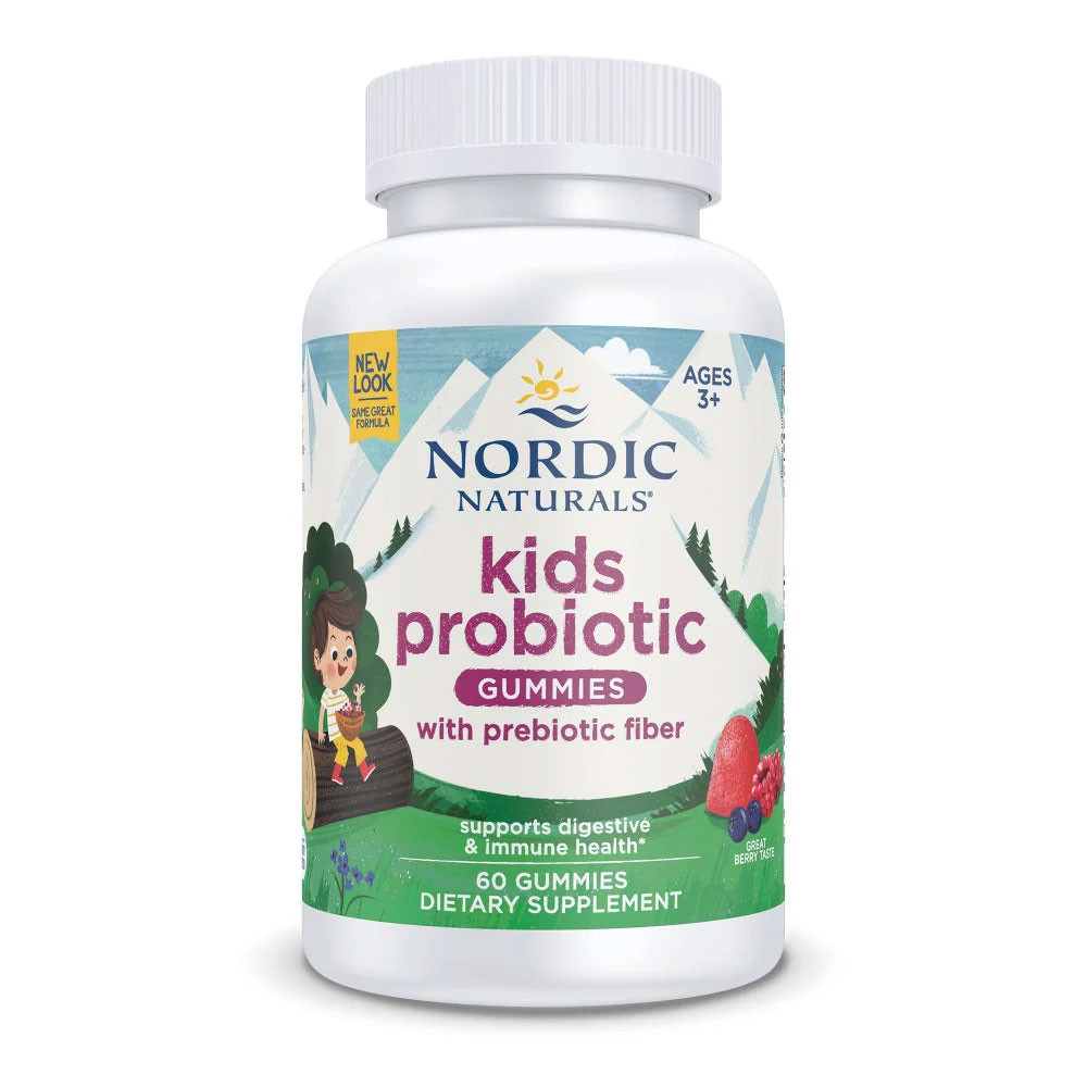 Nordic Naturals Kids Nordic Flora Probiotic Gummies Merry Berry Punch Flavor - Gummies