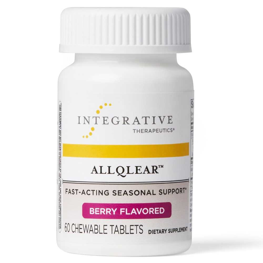 Integrative Therapeutics ALLQLEAR Berry Flavor - 60 Chewable Tablets