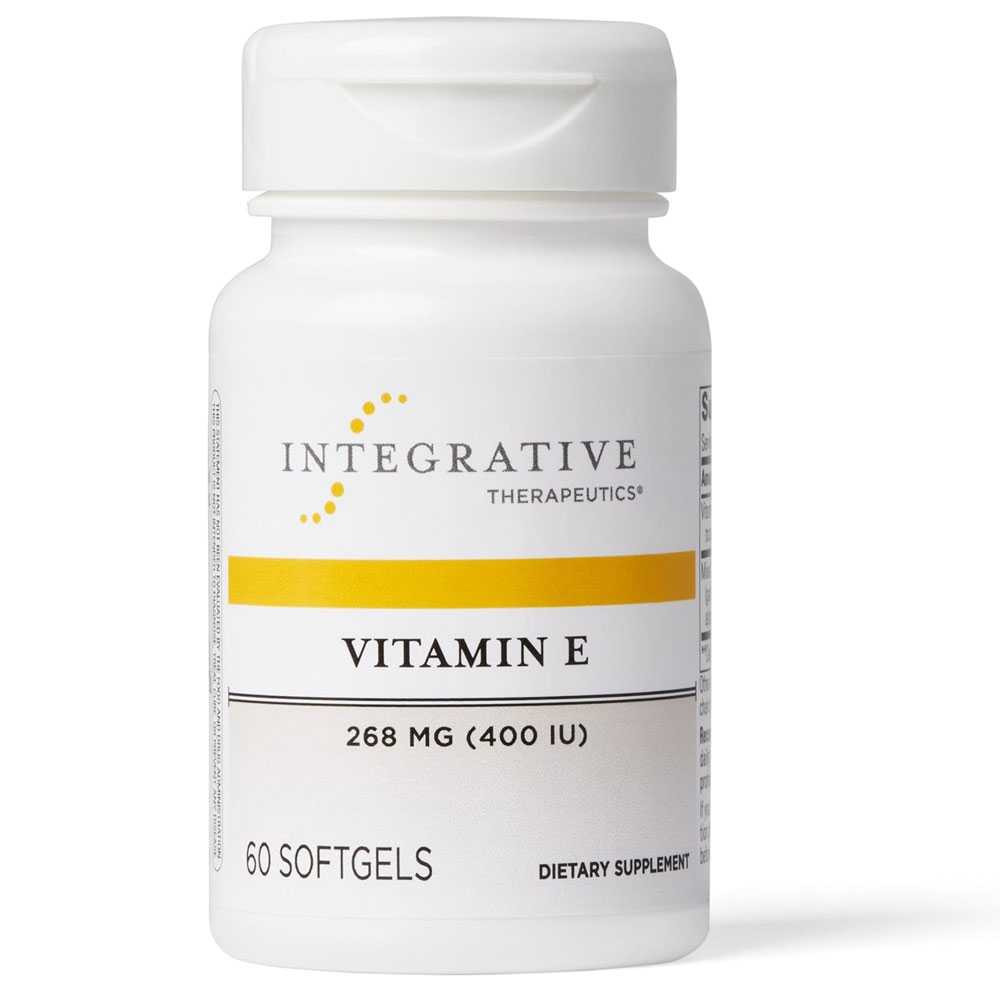 Integrative Therapeutics Vitamin E Tocopheral - 60 Softgels 20$