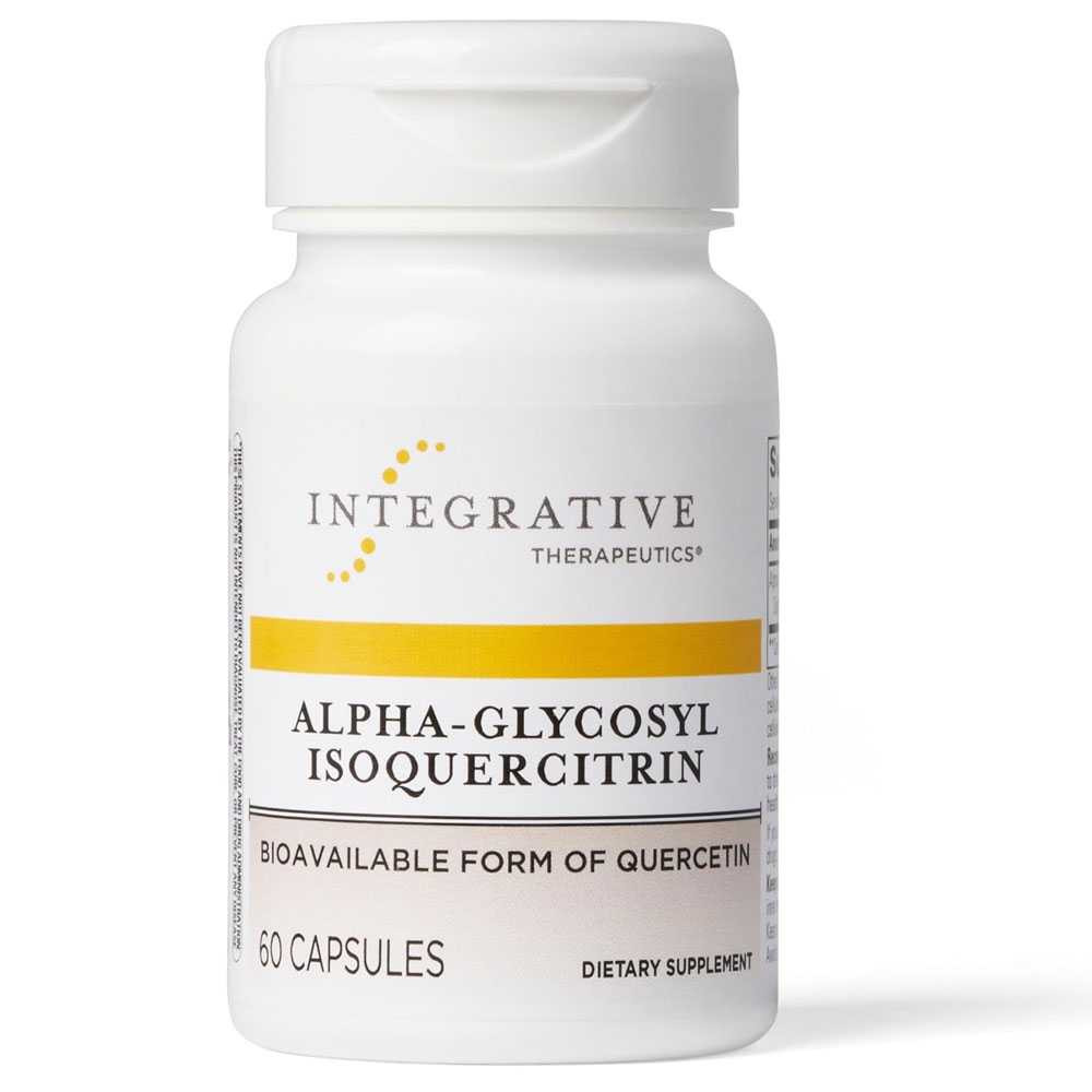 Integrative Therapeutics Alpha-Glycosyl Isoquercitrin - 60 Vegan Capsules
