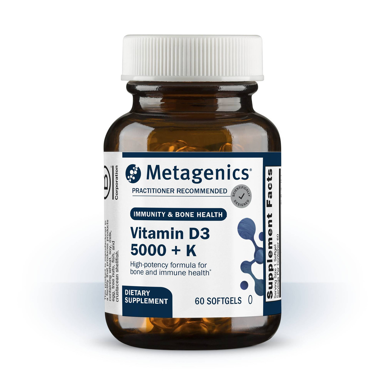 Metagenics D3 5000 K - 60 Softgels 29$