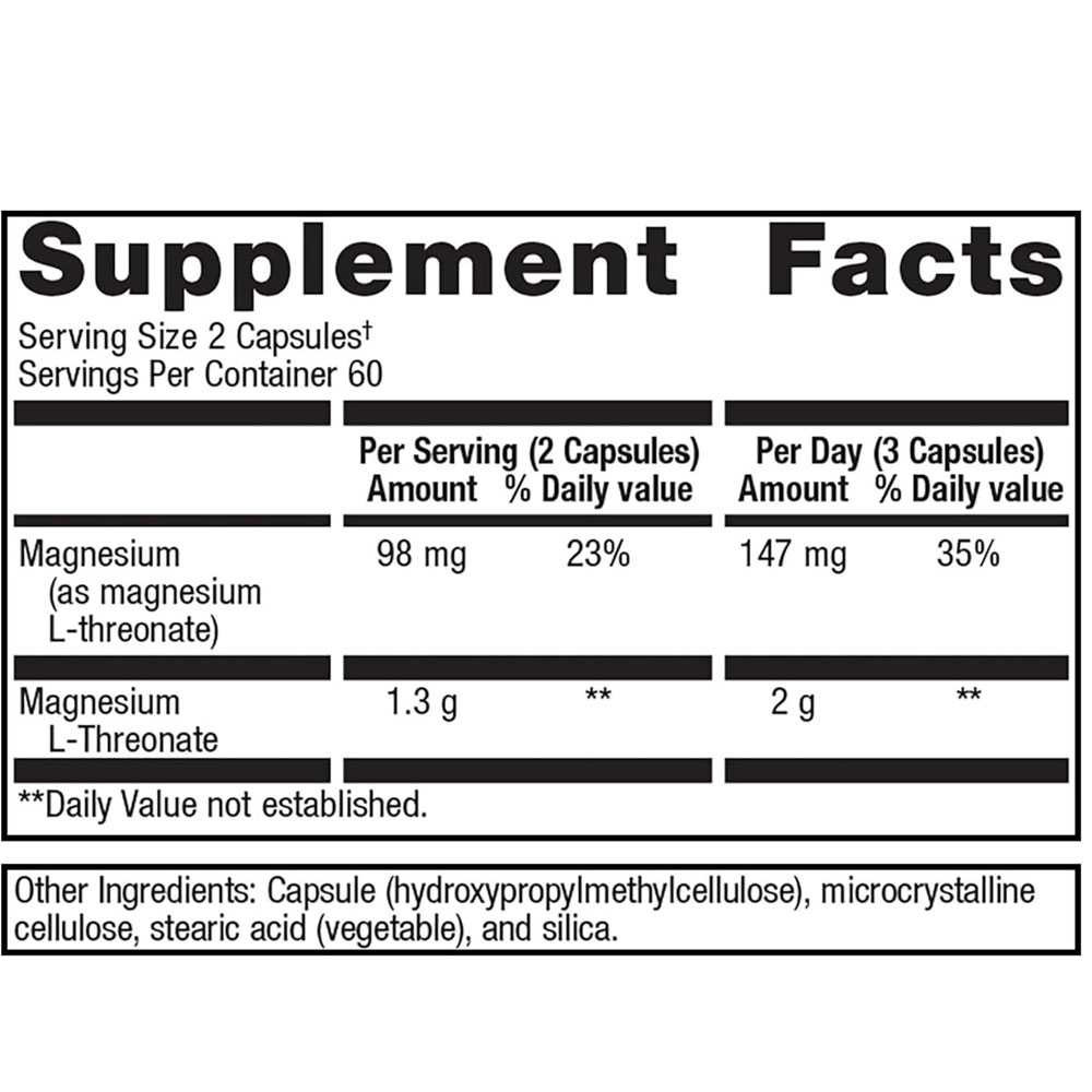 Metagenics Mag L-Threonate - 120 Capsules