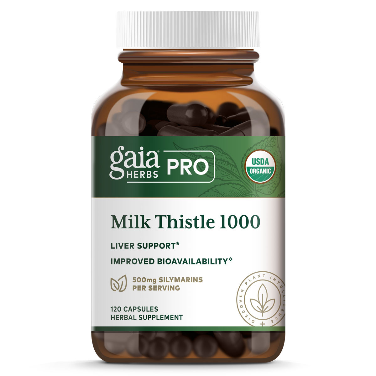 Gaia Herbs PRO Milk Thistle 1000 - 120 Capsules 61$