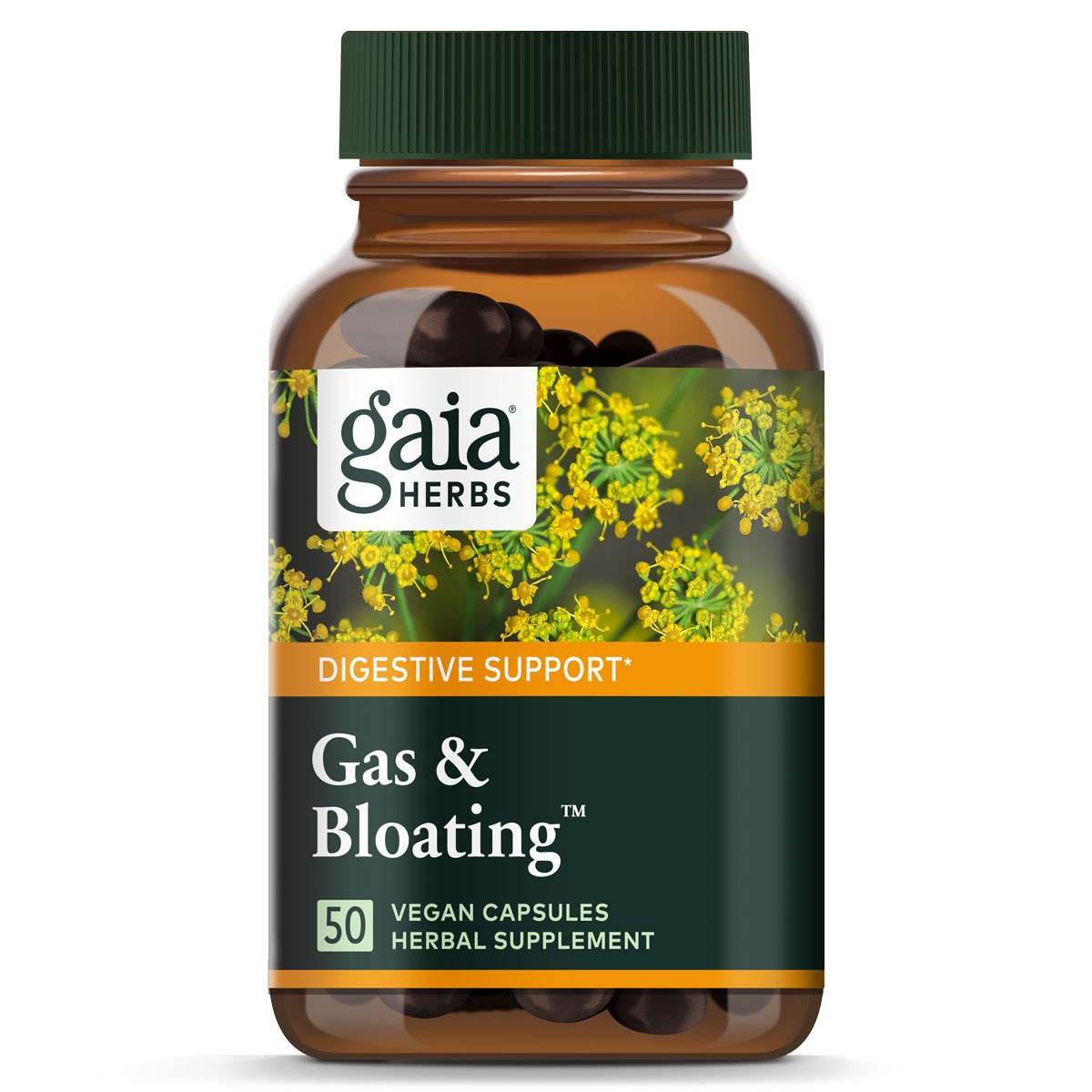 Gaia Herbs PRO Gas and Bloating - 50 Capsules -  GAIA96198