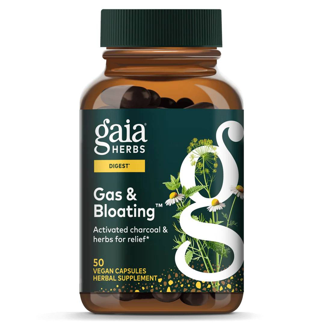 Gaia Herbs PRO Gas and Bloating - 50 Capsules 30$