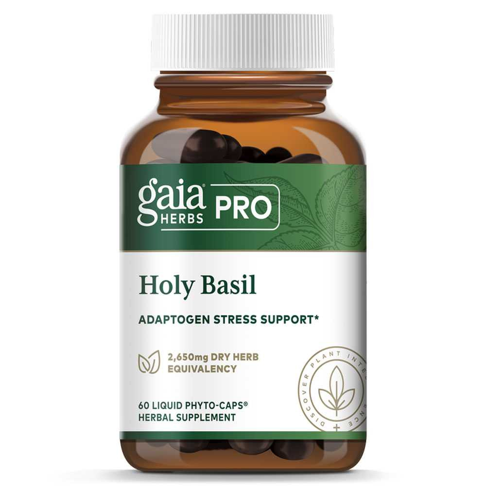Gaia Herbs PRO Holy Basil - 60 Capsules