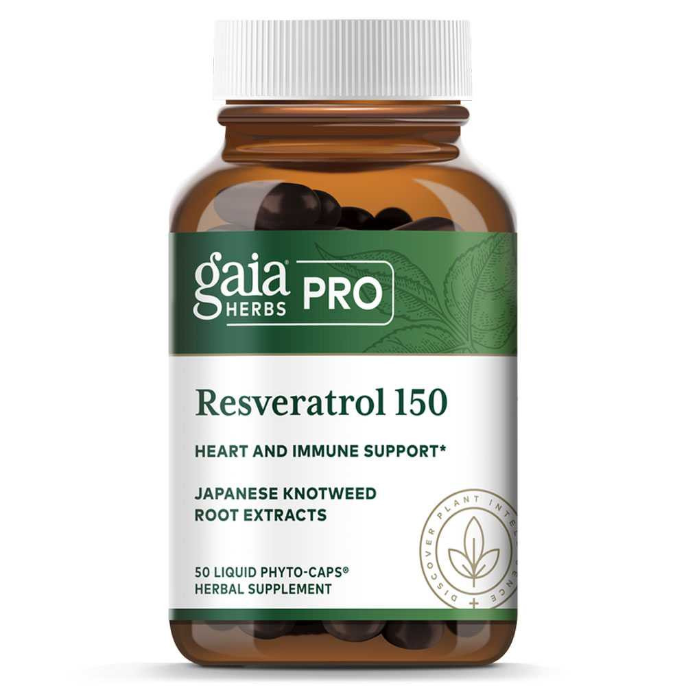 Gaia Herbs PRO Resveratrol 150 - 50 Capsules 32$
