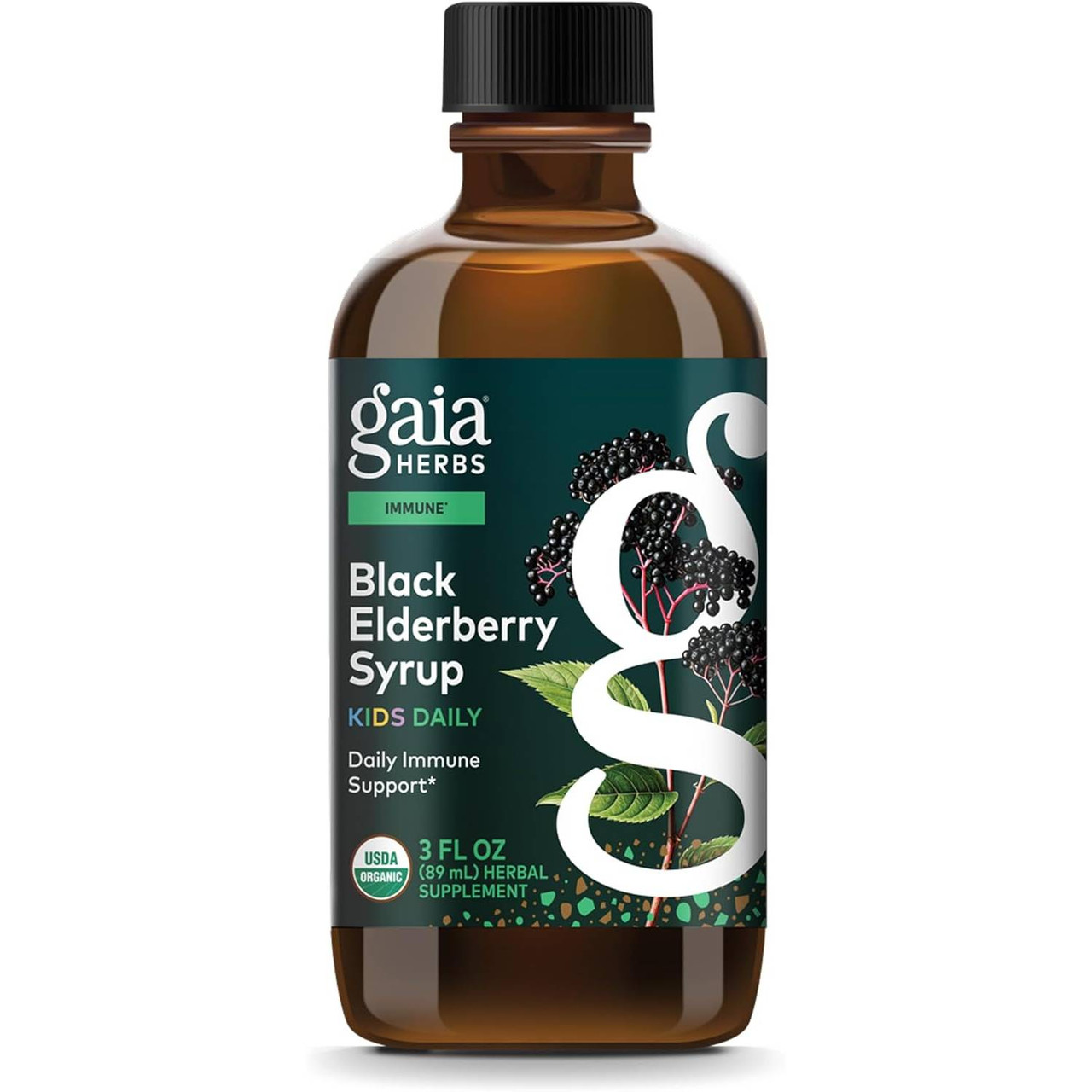 Gaia Herbs PRO Kids Black Elderberry Syrup - 3 Ounces