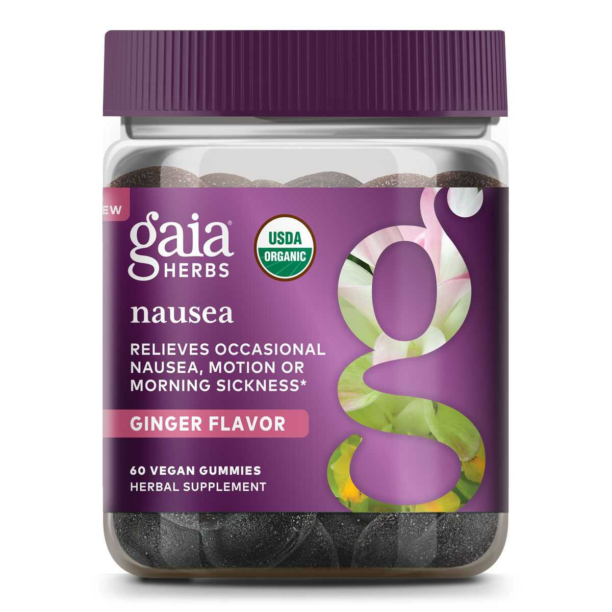 Gaia Herbs PRO Nausea Gummies COG - 60 Gummies 27$