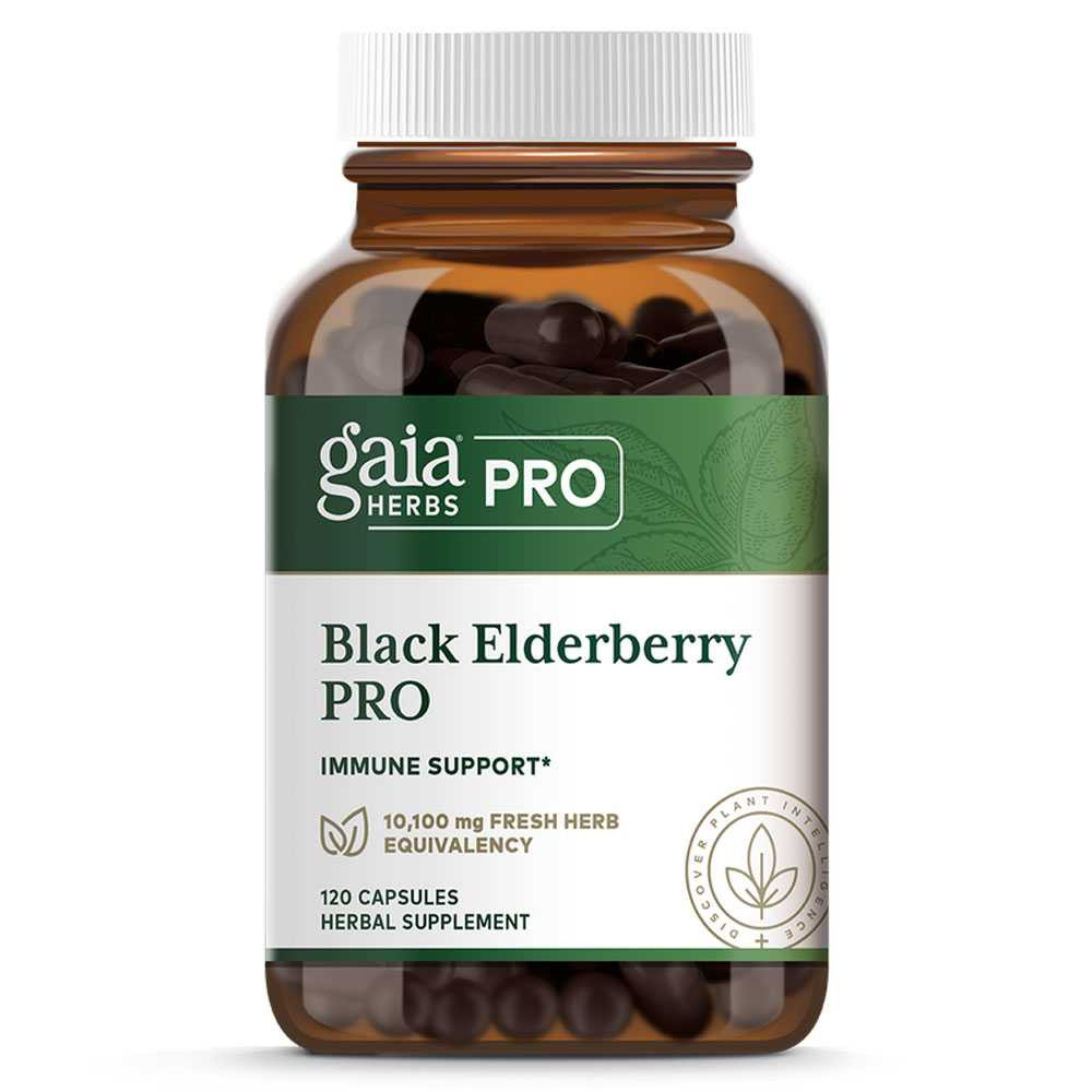 Gaia Herbs PRO Black Elderberry - 120 Capsules 63$