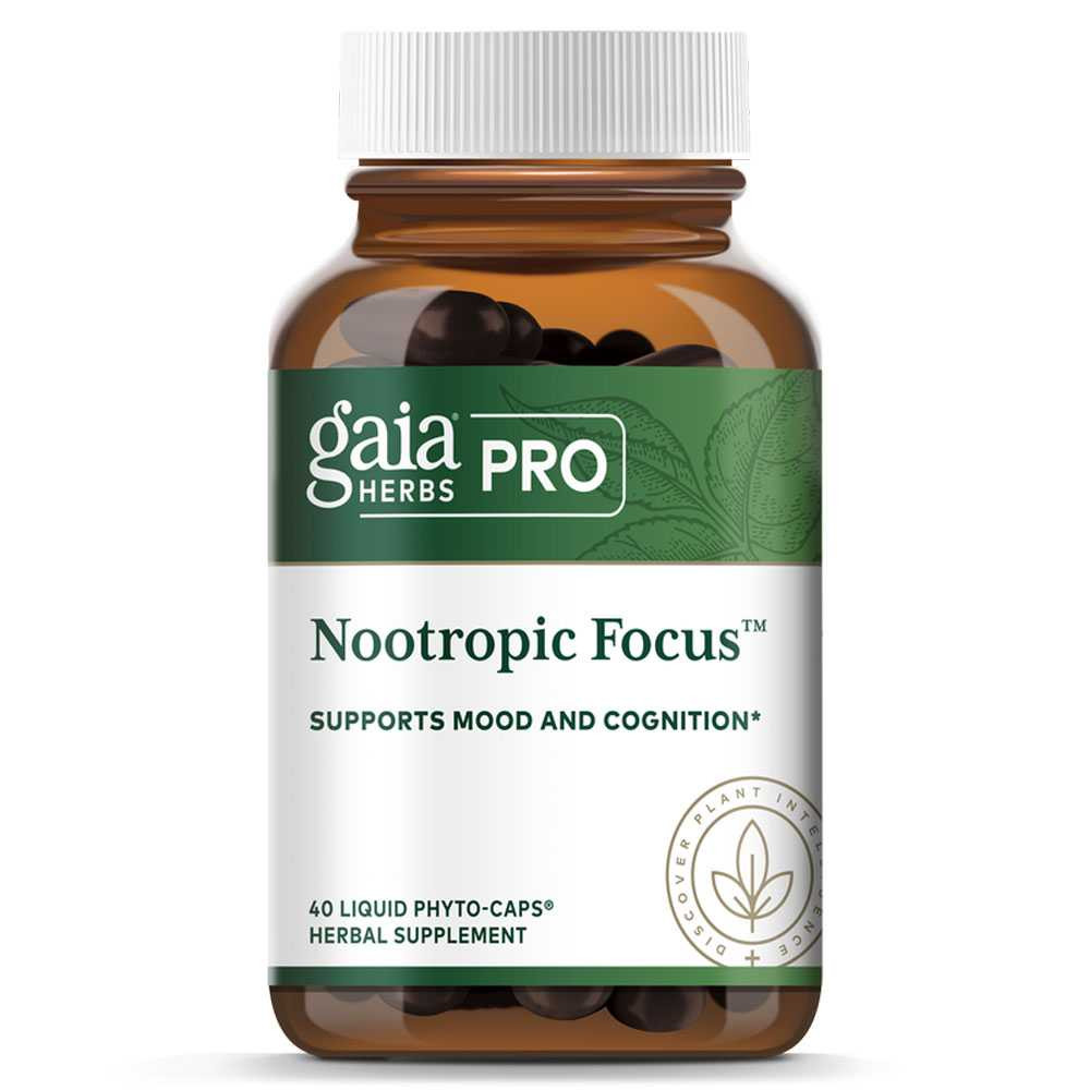 Gaia Herbs PRO Nootropic Focus - 40 Capsules 46$