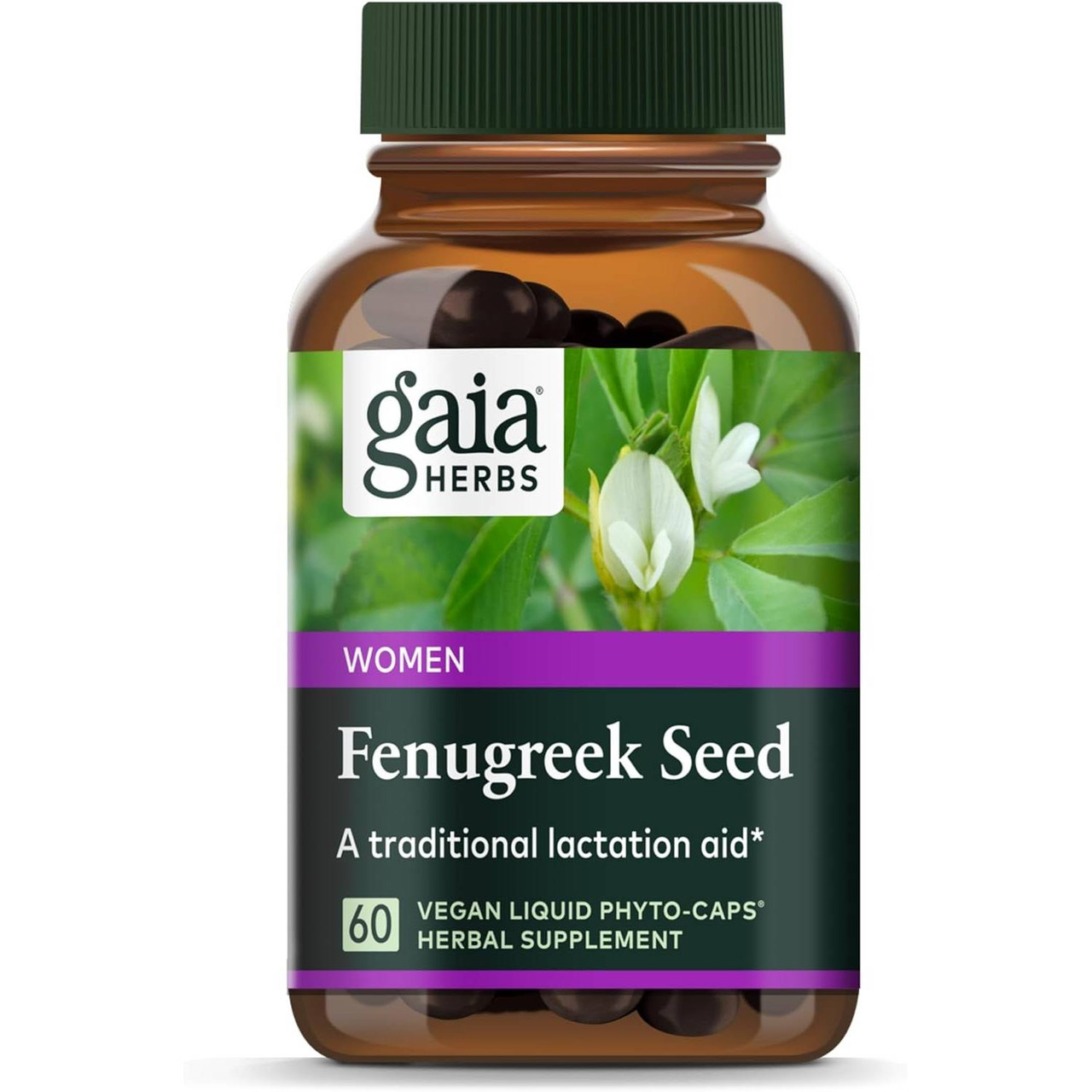 Gaia Herbs PRO Fenugreek Seed Capsules - 60 Capsules 38$