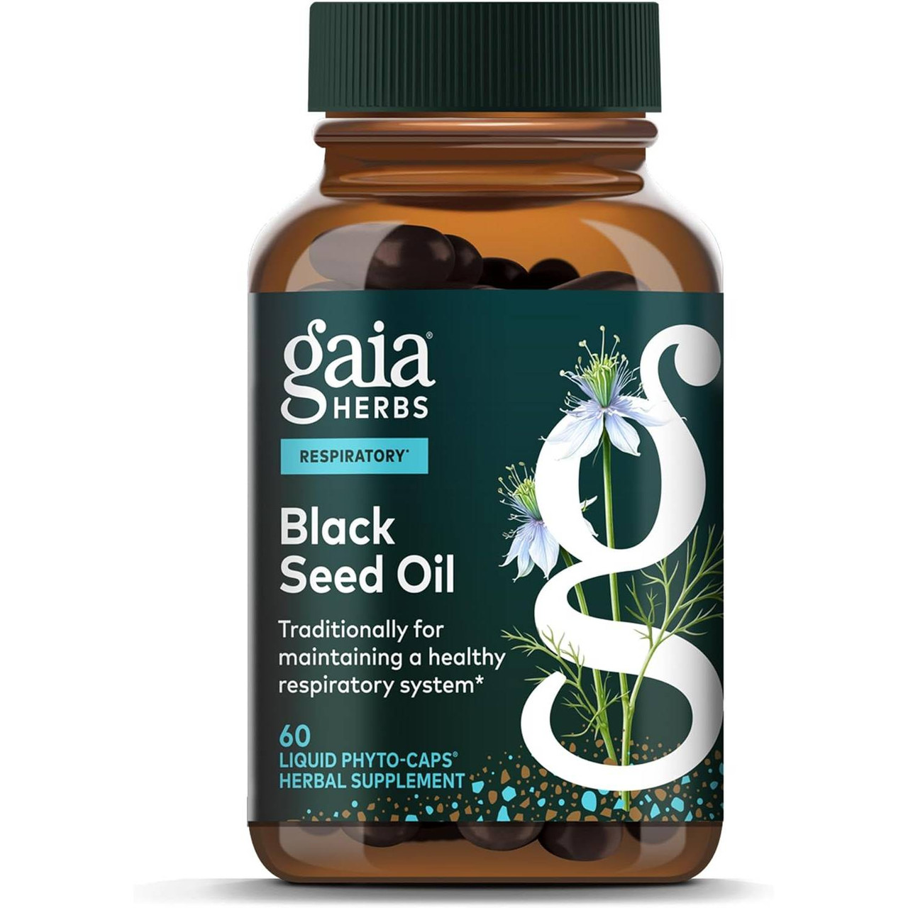Gaia Herbs Black Seed Oil - 60 Capsules 34$