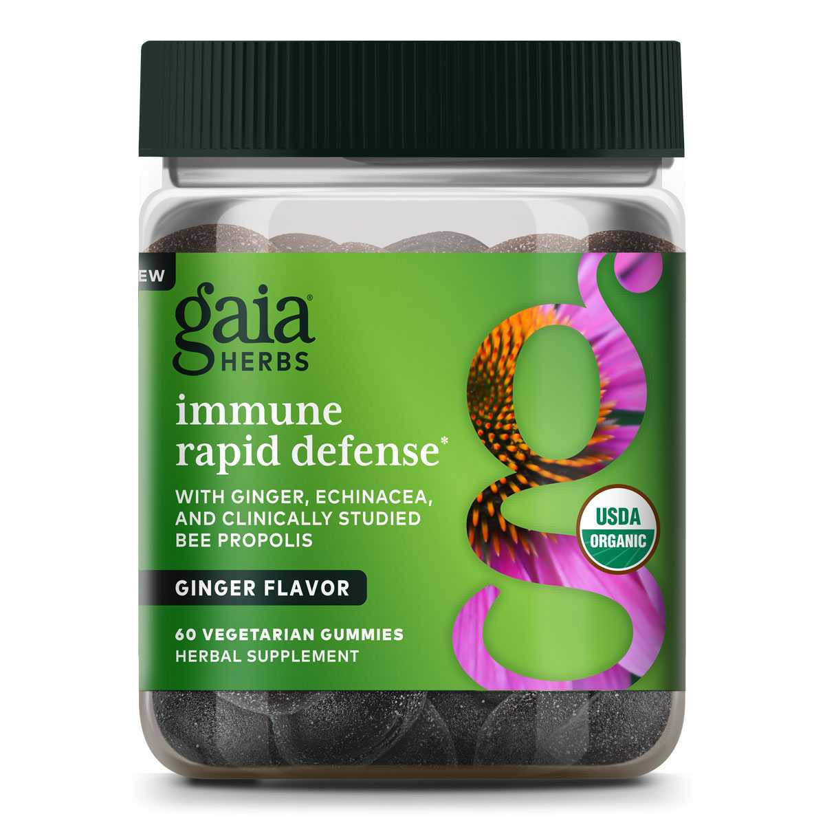 Gaia Herbs PRO Immune Rapid Defense Gummies COG - 60 Gummies 27$