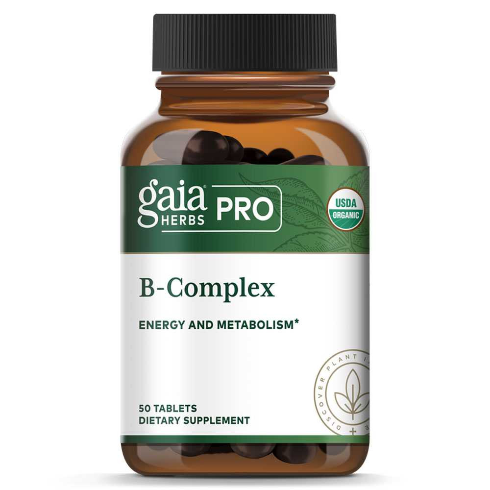 Gaia Herbs PRO B Complex - 50 Tablets