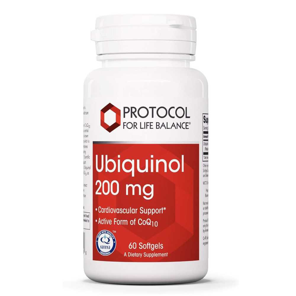 Protocol Ubiquinol 200mg - 60 Softgels 86$