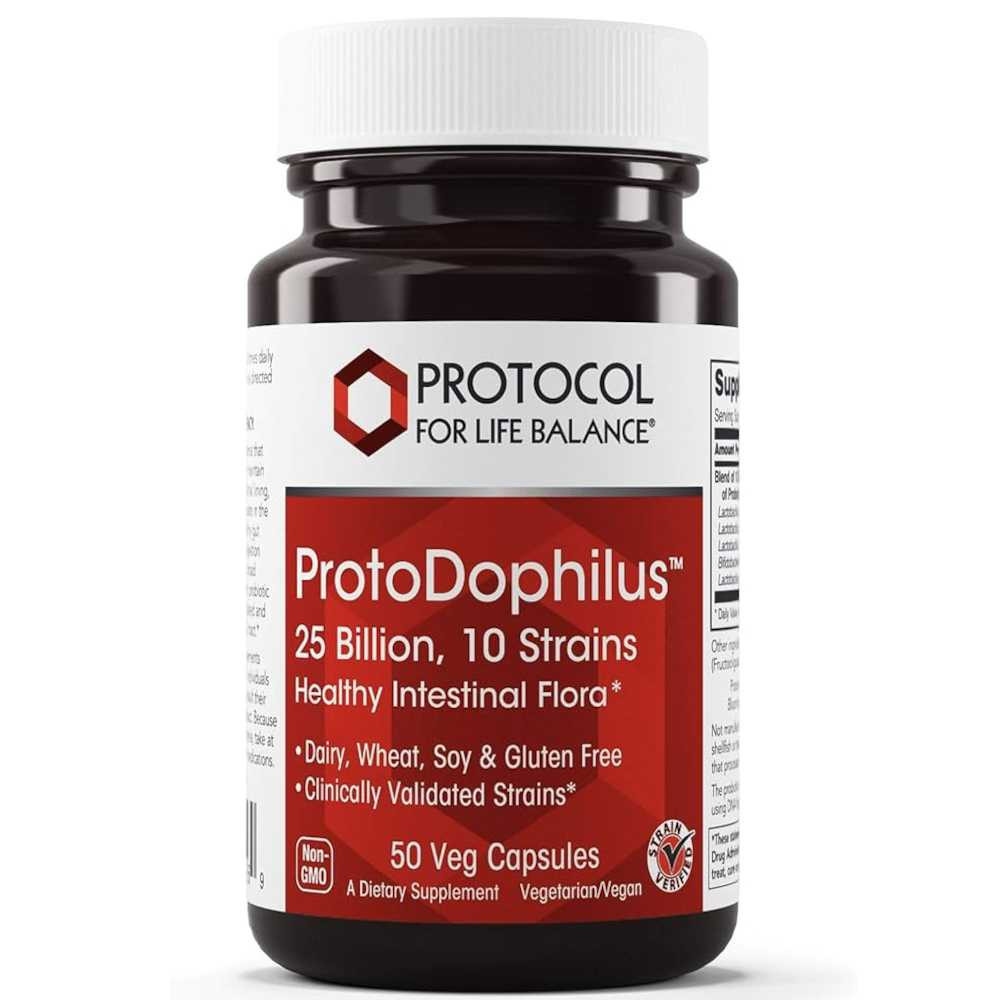 Protocol ProtoDophilus: 25 Billion 10 Strains - 50 Capsules